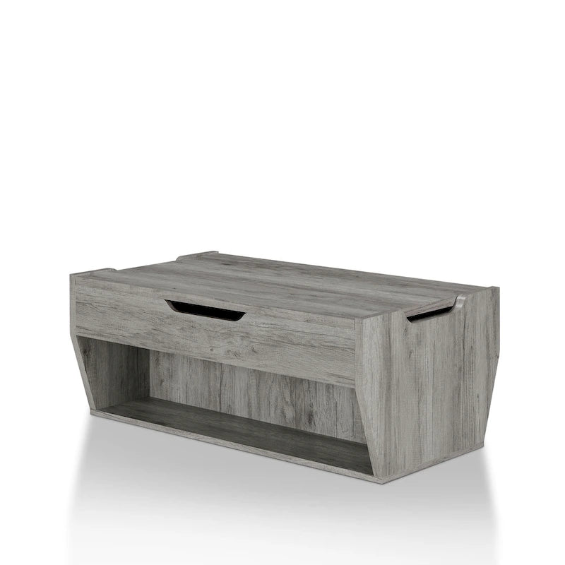 Table basse rustique relevable en bois de 41 pouces