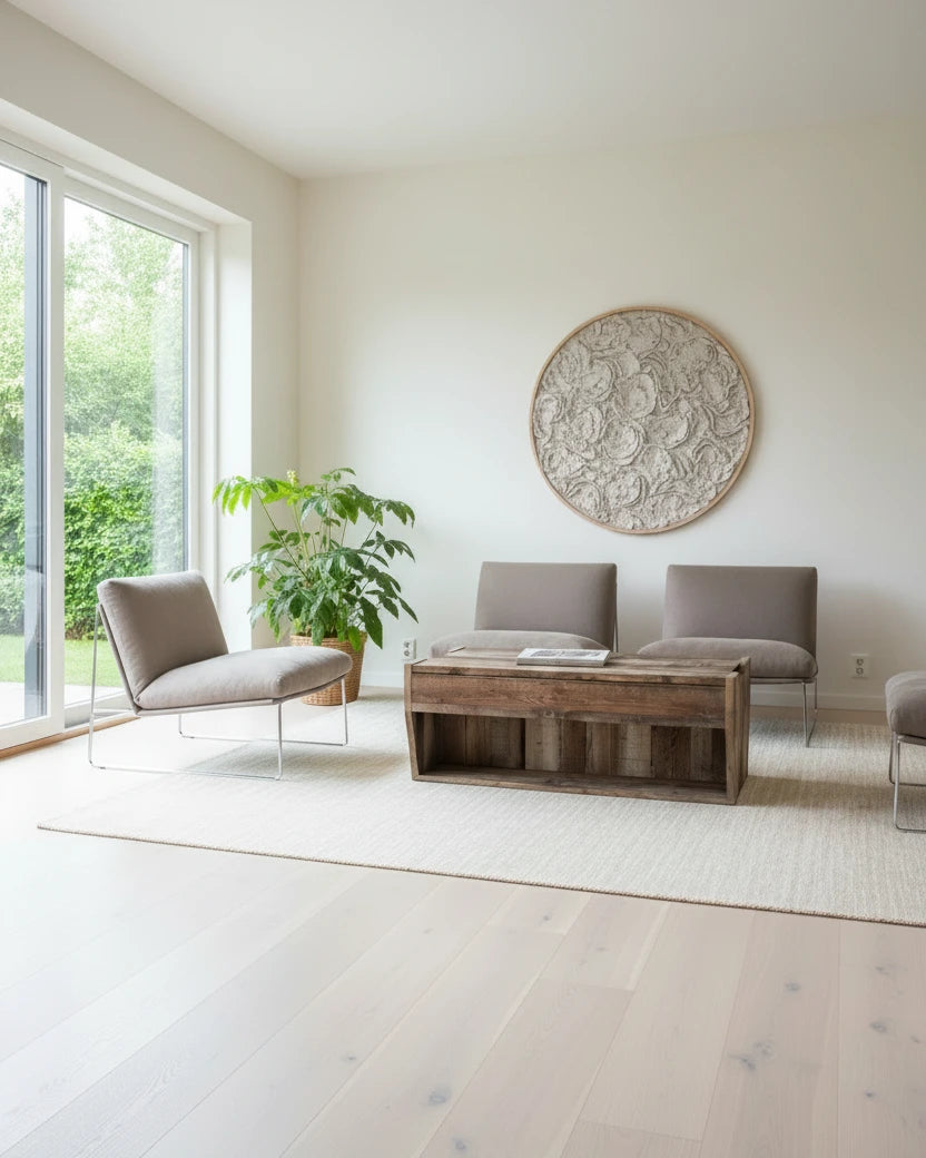 Table basse rustique relevable en bois de 41 pouces