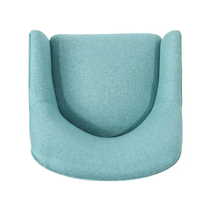 Chaise de bureau moderne mi-siècle en tissu avec base chromée