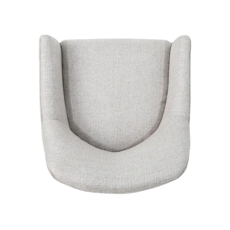 Chaise de bureau moderne mi-siècle en tissu avec base chromée