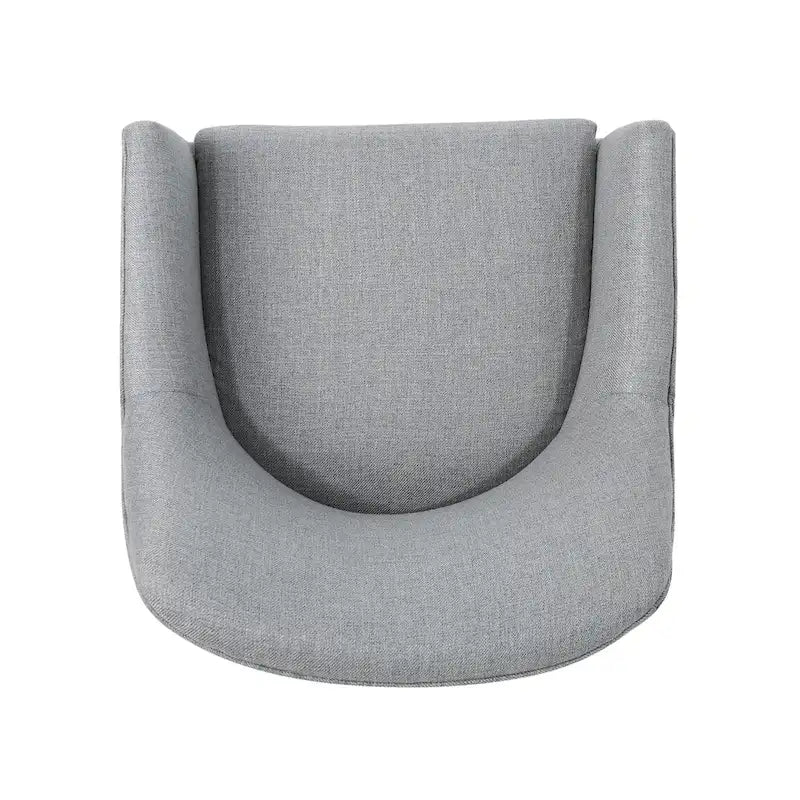 Chaise de bureau moderne mi-siècle en tissu avec base chromée