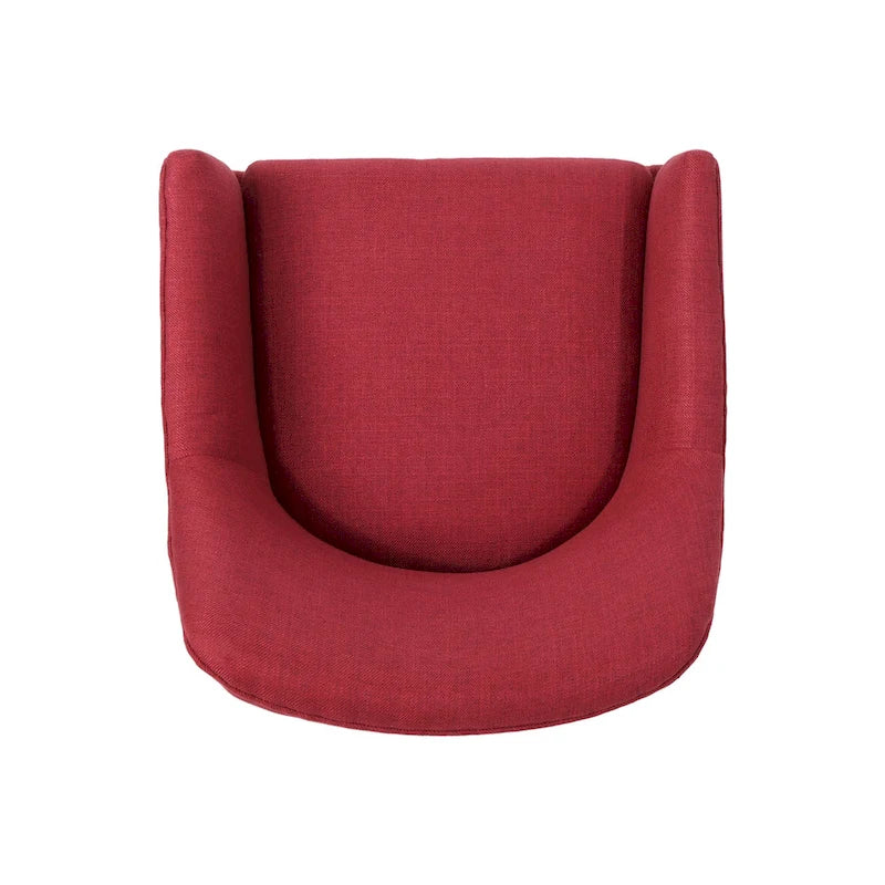 Chaise de bureau moderne mi-siècle en tissu avec base chromée