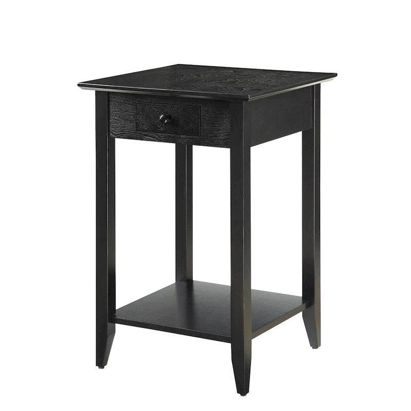 Table d'appoint à 1 tiroir et étagère American Heritage