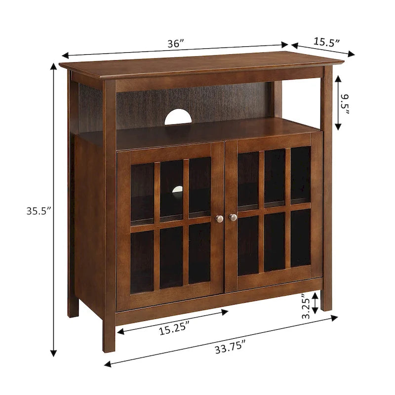 Meuble TV de 101,6 cm avec placards de rangement