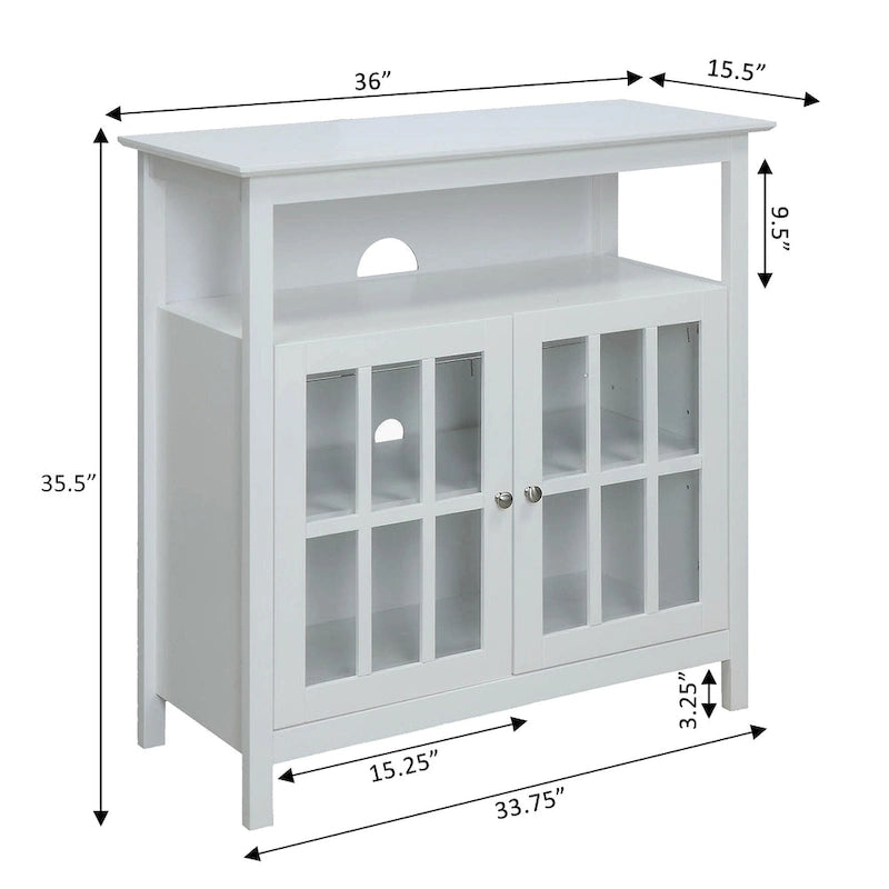 Meuble TV de 101,6 cm avec placards de rangement