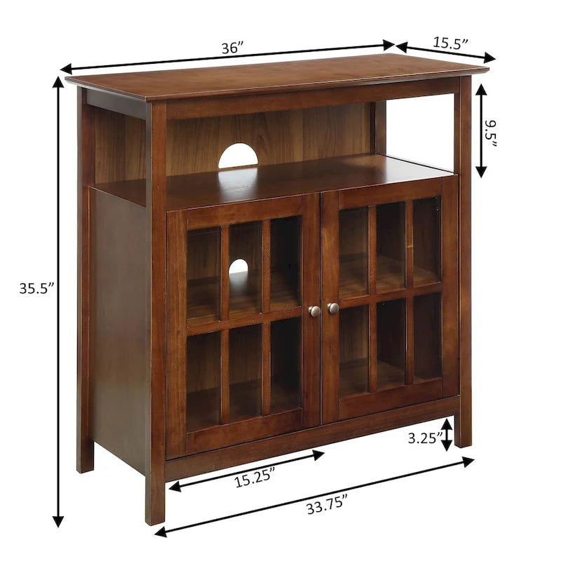 Meuble TV de 101,6 cm avec placards de rangement