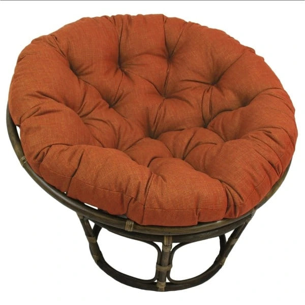 Chaise en rotin Bali de 42 po avec coussin tout temps solide
