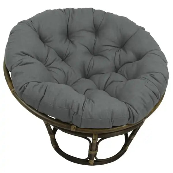 Chaise en rotin Bali de 42 po avec coussin tout temps solide