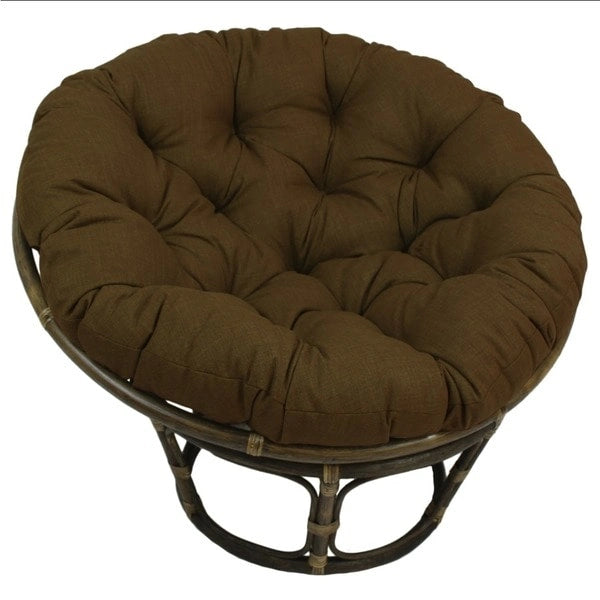 Chaise en rotin Bali de 42 po avec coussin tout temps solide