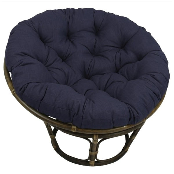 Chaise en rotin Bali de 42 po avec coussin tout temps solide