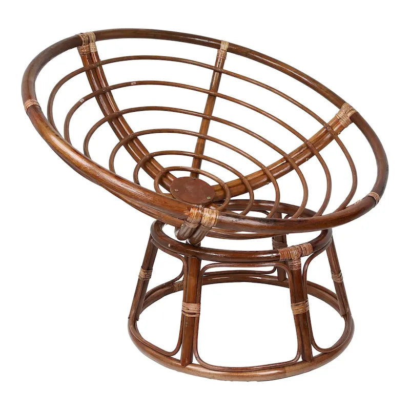 Chaise en rotin Bali de 42 po avec coussin tout temps solide