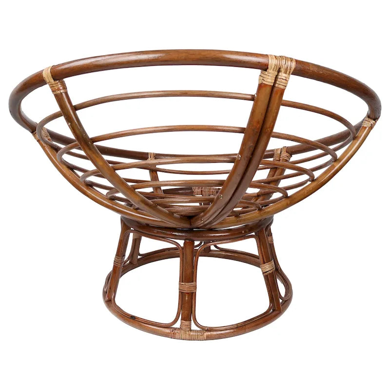 Chaise en rotin Bali de 42 po avec coussin tout temps solide