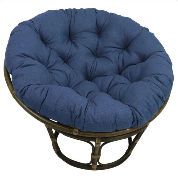 Chaise en rotin Bali de 42 po avec coussin tout temps solide
