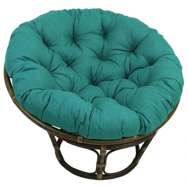 Chaise en rotin Bali de 42 po avec coussin tout temps solide