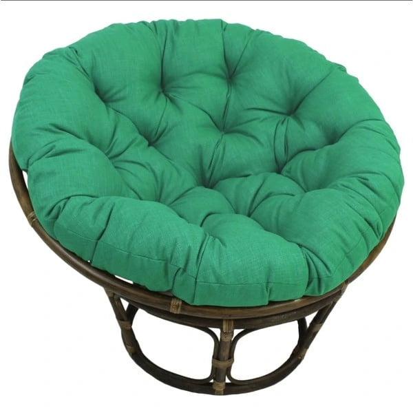 Chaise en rotin Bali de 42 po avec coussin tout temps solide