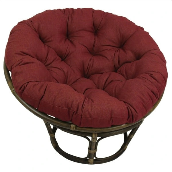 Chaise en rotin Bali de 42 po avec coussin tout temps solide