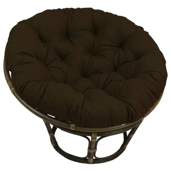 Chaise en rotin Bali de 42 po avec coussin tout temps solide