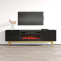 Meuble TV avec cheminée