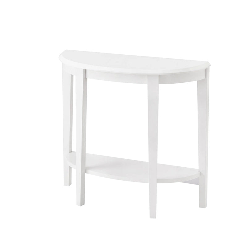 Console demi-lune décorative contemporaine marron à 1 étagère par