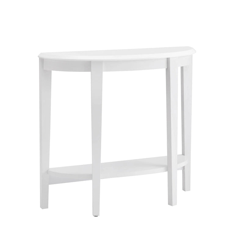 Console demi-lune décorative contemporaine marron à 1 étagère par