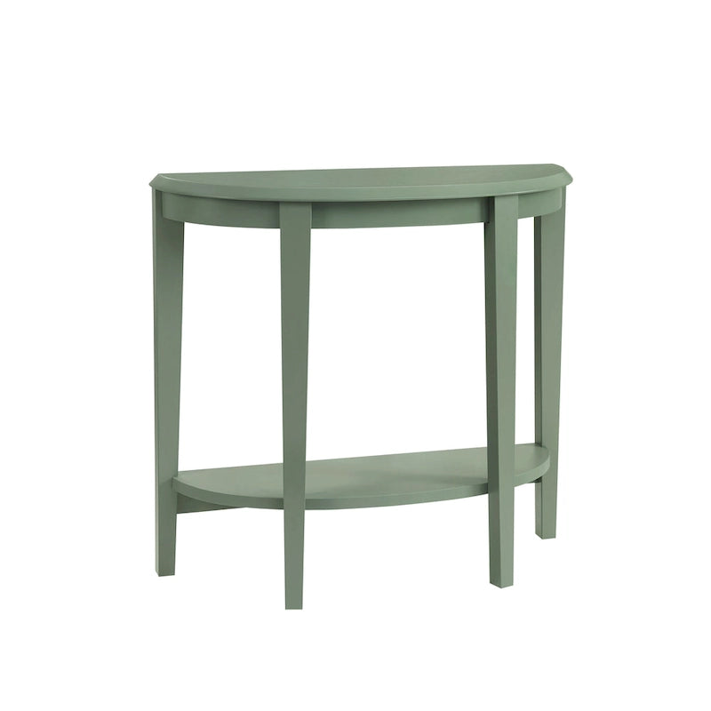 Console demi-lune décorative contemporaine marron à 1 étagère par
