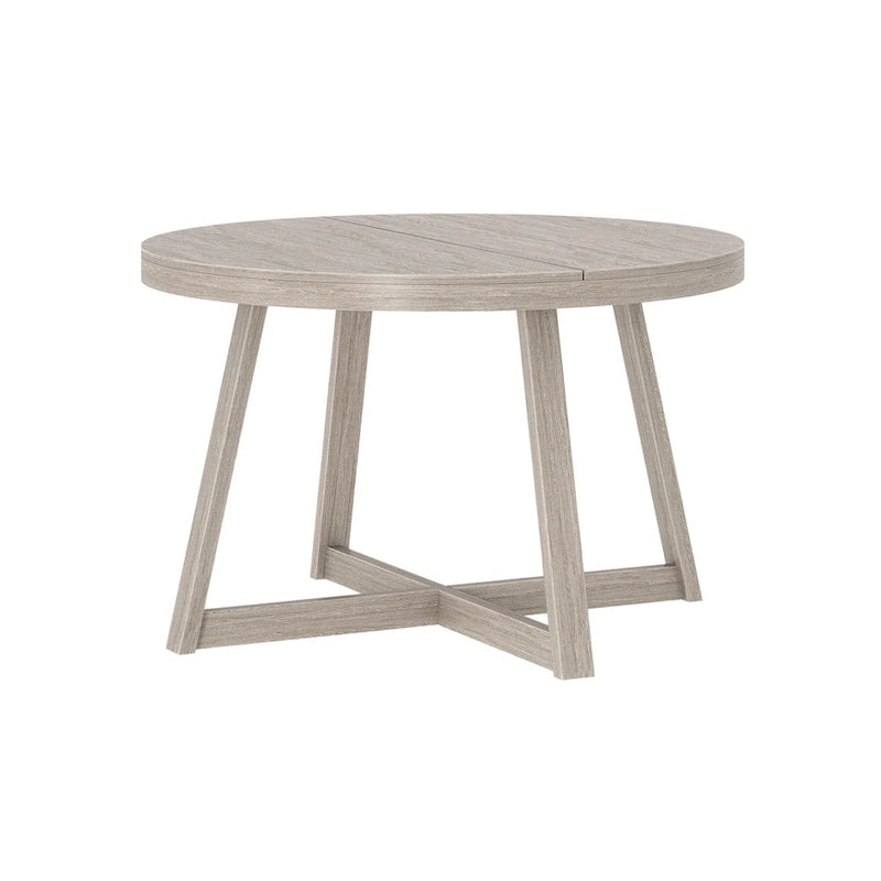 Table à manger ronde classique en bois massif - 47