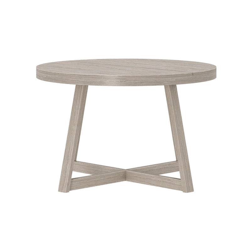 Table à manger ronde classique en bois massif - 47