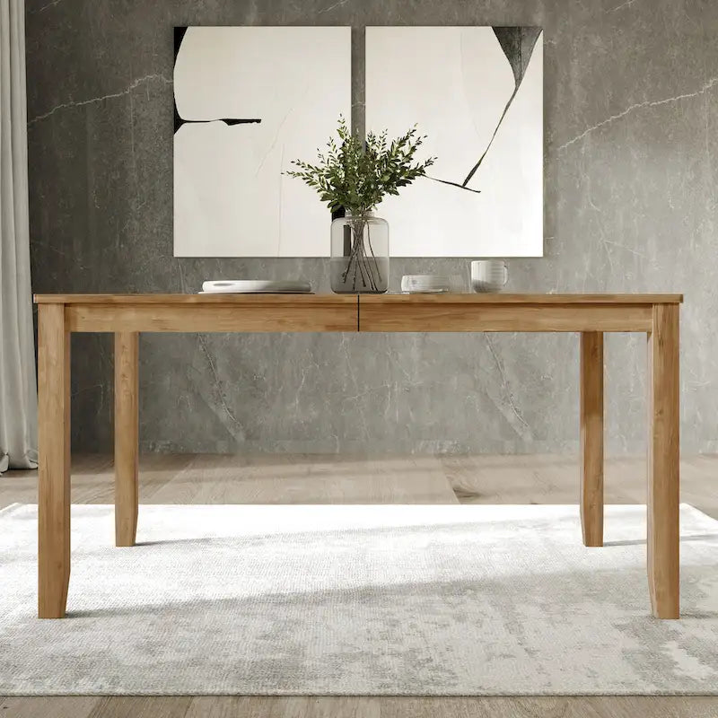 Table à manger en bois intemporelle et minimaliste - N/A