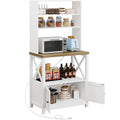 Étagère de cuisine à 5 niveaux pour boulangerie avec étagères de rangement, support pour four à micro-ondes, organisateur d'étagère de cuisine