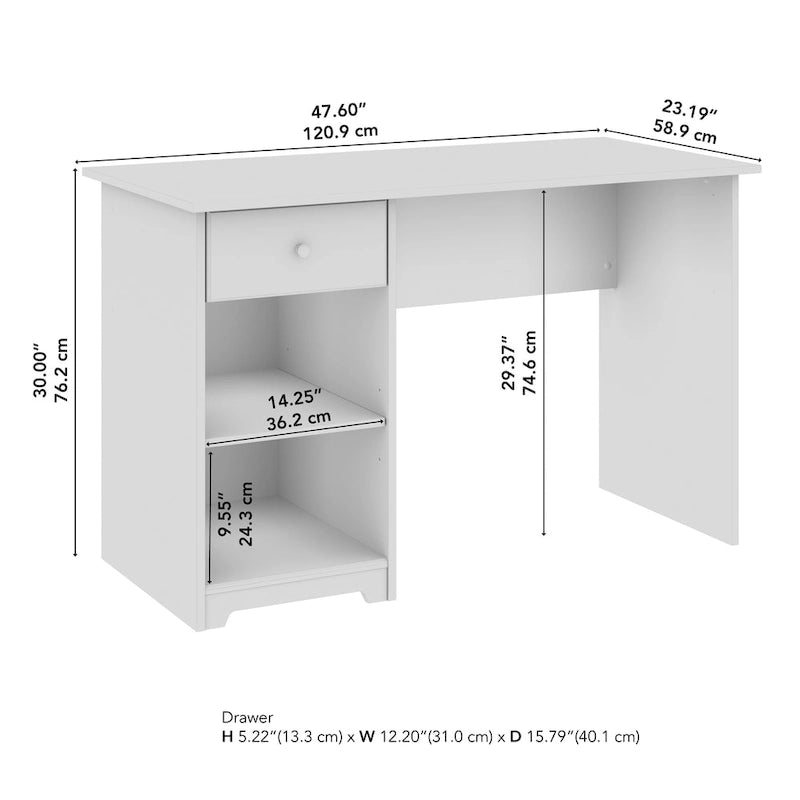 Bureau informatique Cabot 48W avec rangement par Bush Business Furniture