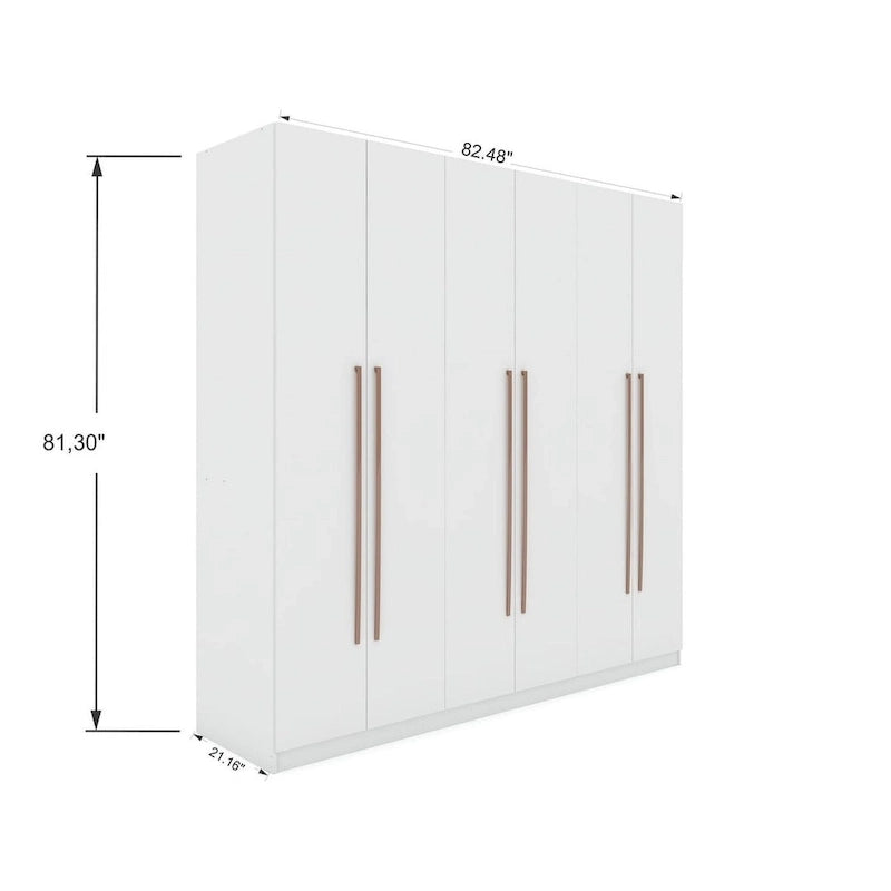 Armoire-penderie autoportante moderne Gramercy