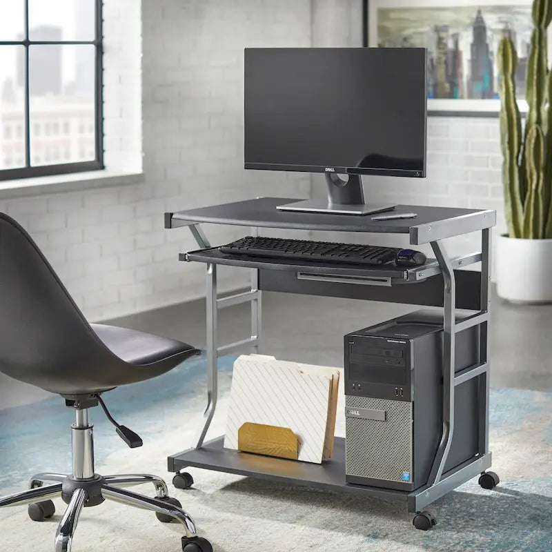 Bureau informatique roulant