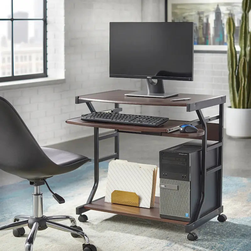 Bureau informatique roulant
