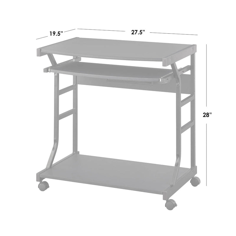 Bureau informatique roulant