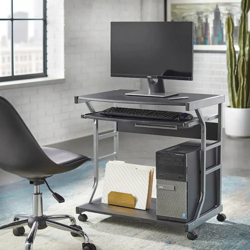 Bureau informatique roulant