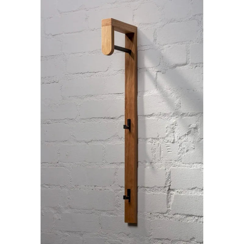 Porte-manteau en chêne massif scandinave