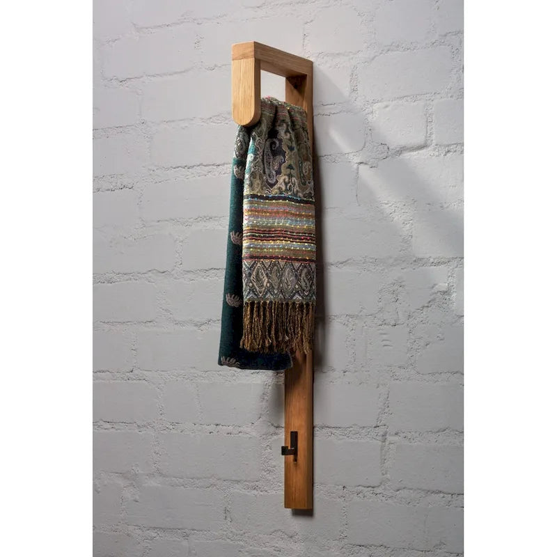Porte-manteau en chêne massif scandinave