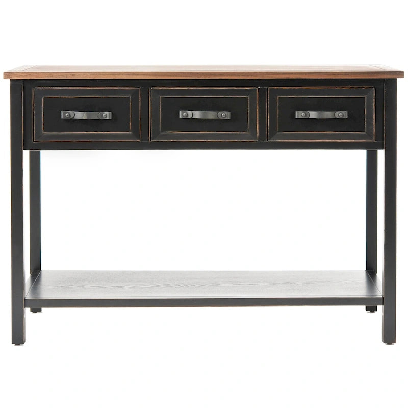Console noyer noir - 42Wx15Dx30H