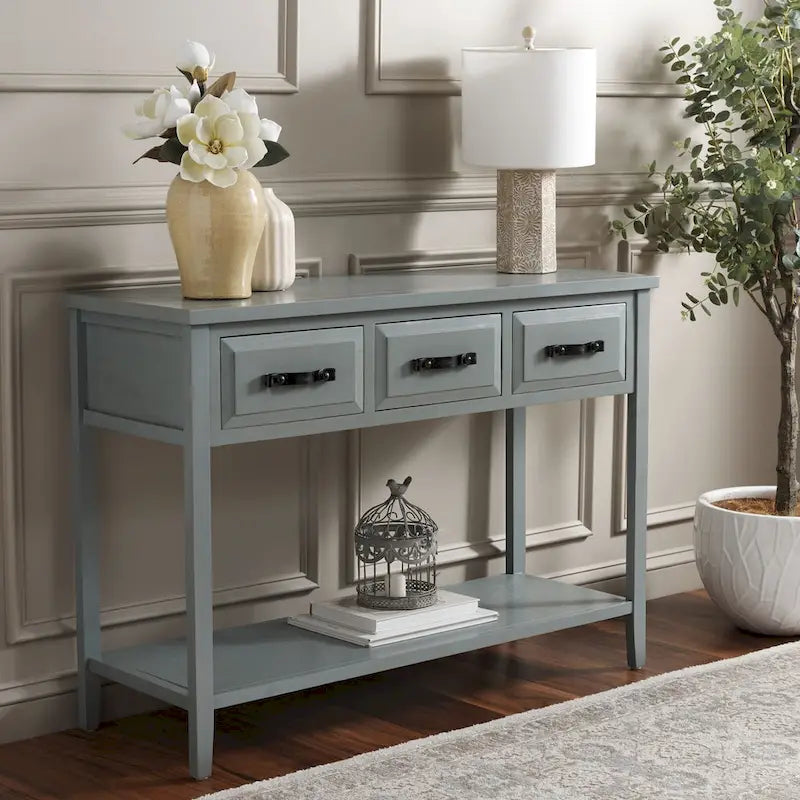 Console noyer noir - 42Wx15Dx30H