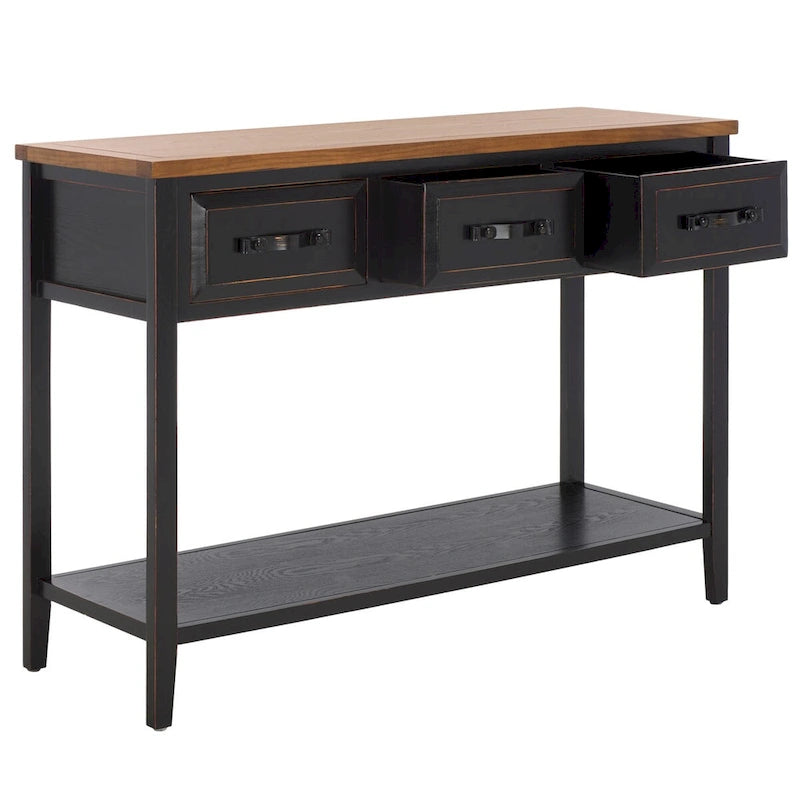 Console noyer noir - 42Wx15Dx30H