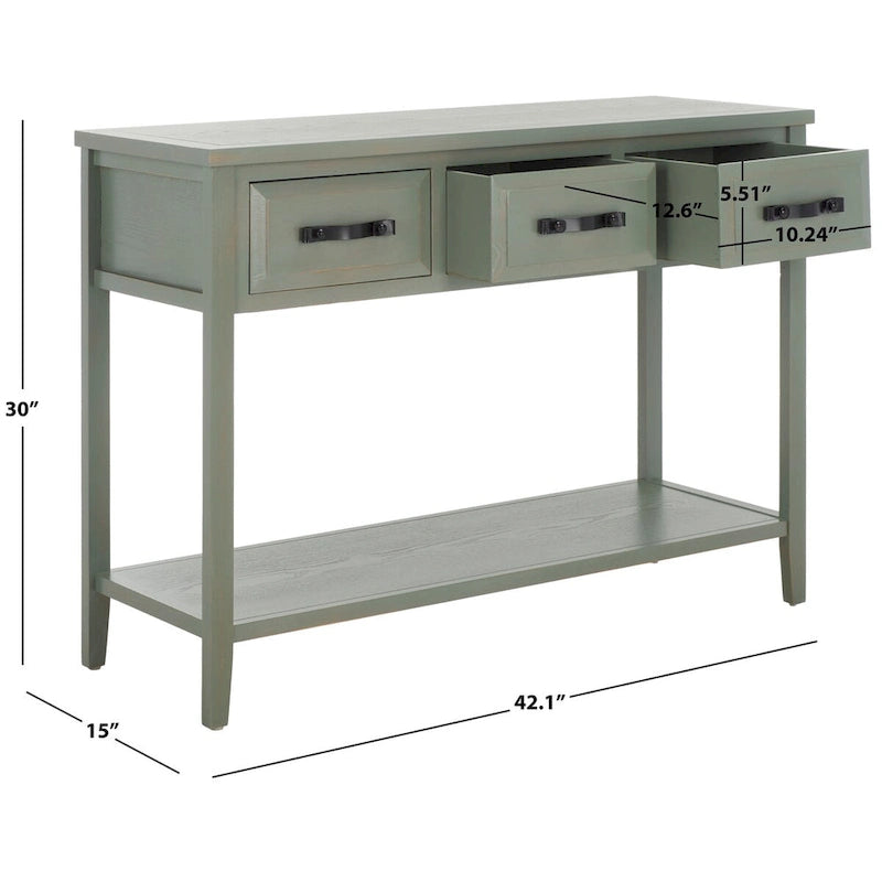 Console noyer noir - 42Wx15Dx30H