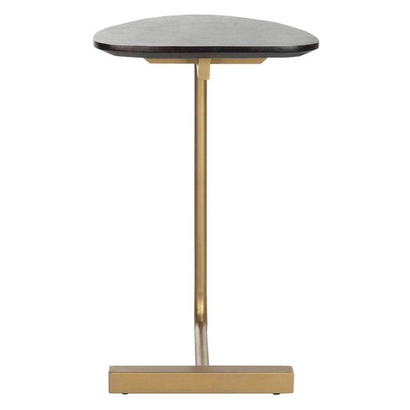 Table d'appoint C noire/dorée - 19 x 15 x 25 - 19Wx15Dx25H