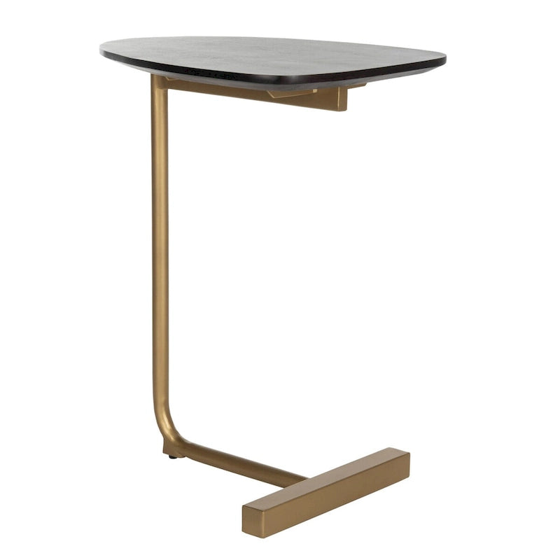 Table d'appoint C noire/dorée - 19 x 15 x 25 - 19Wx15Dx25H