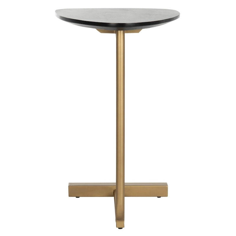 Table d'appoint C noire/dorée - 19 x 15 x 25 - 19Wx15Dx25H