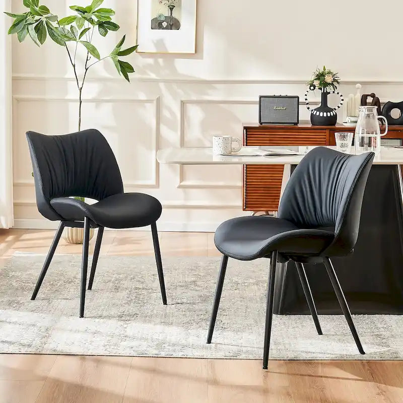 Chaises de cuisine modernes pour salle à manger, lot de 2, supportent jusqu'à 136 kg