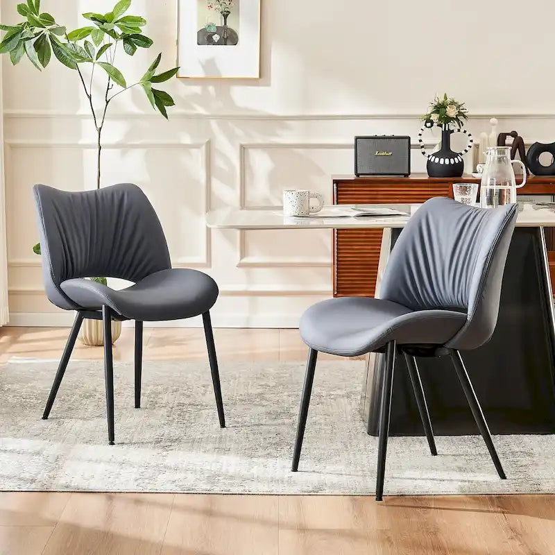 Chaises de cuisine modernes pour salle à manger, lot de 2, supportent jusqu'à 136 kg