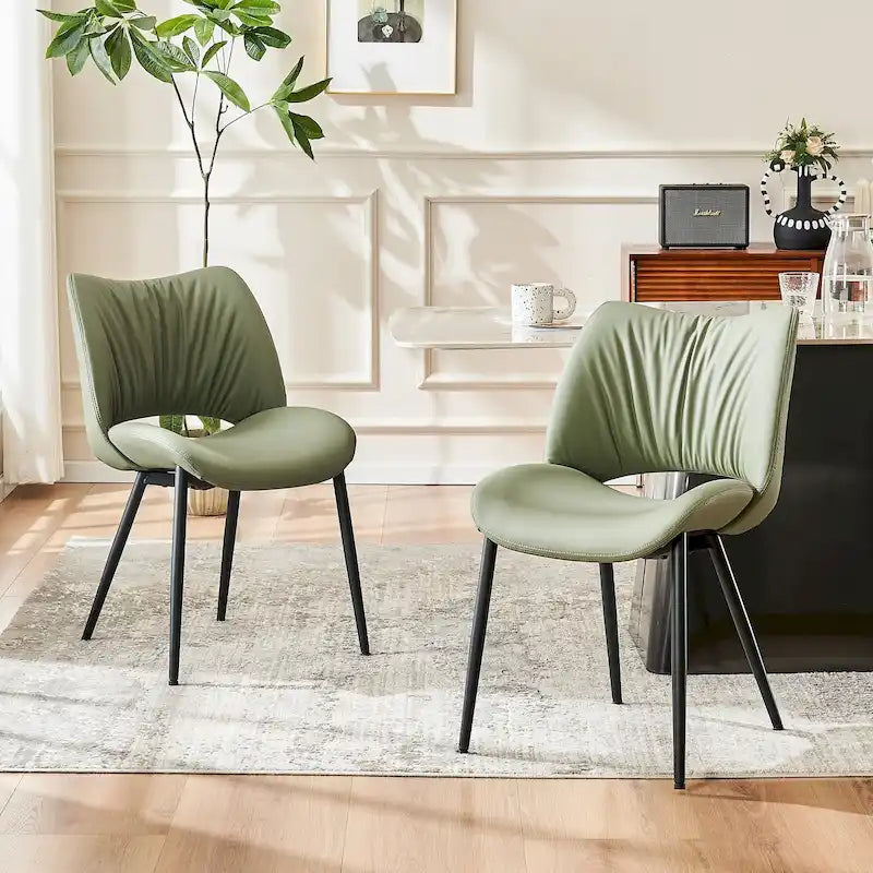 Chaises de cuisine modernes pour salle à manger, lot de 2, supportent jusqu'à 136 kg