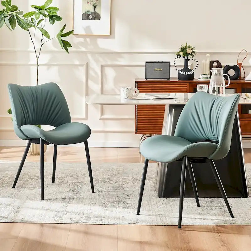 Chaises de cuisine modernes pour salle à manger, lot de 2, supportent jusqu'à 136 kg