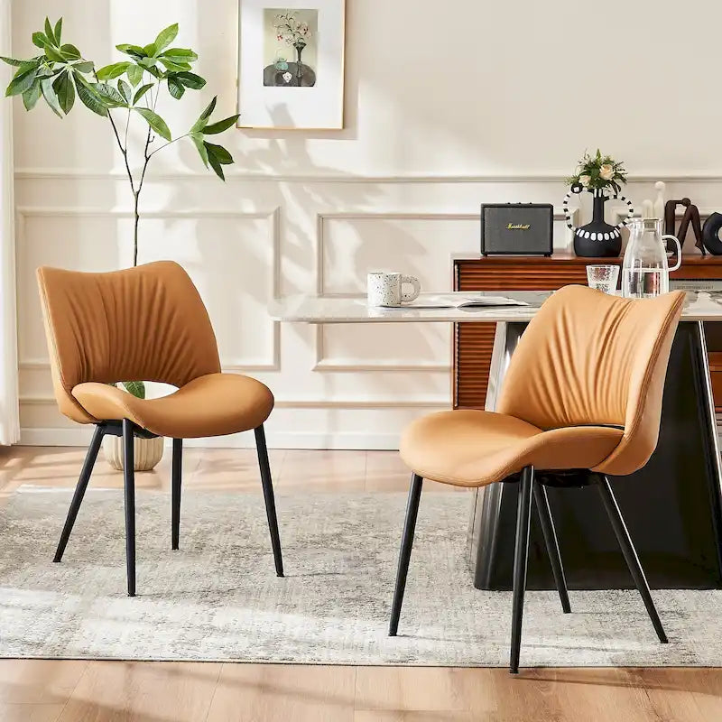 Chaises de cuisine modernes pour salle à manger, lot de 2, supportent jusqu'à 136 kg