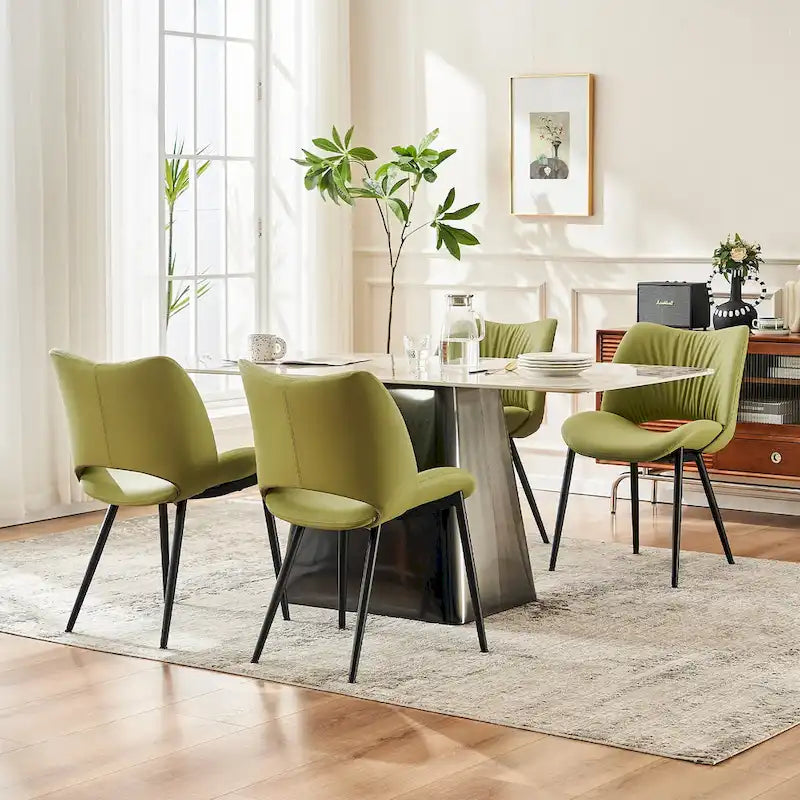 Chaises de cuisine modernes pour salle à manger, lot de 2, supportent jusqu'à 136 kg